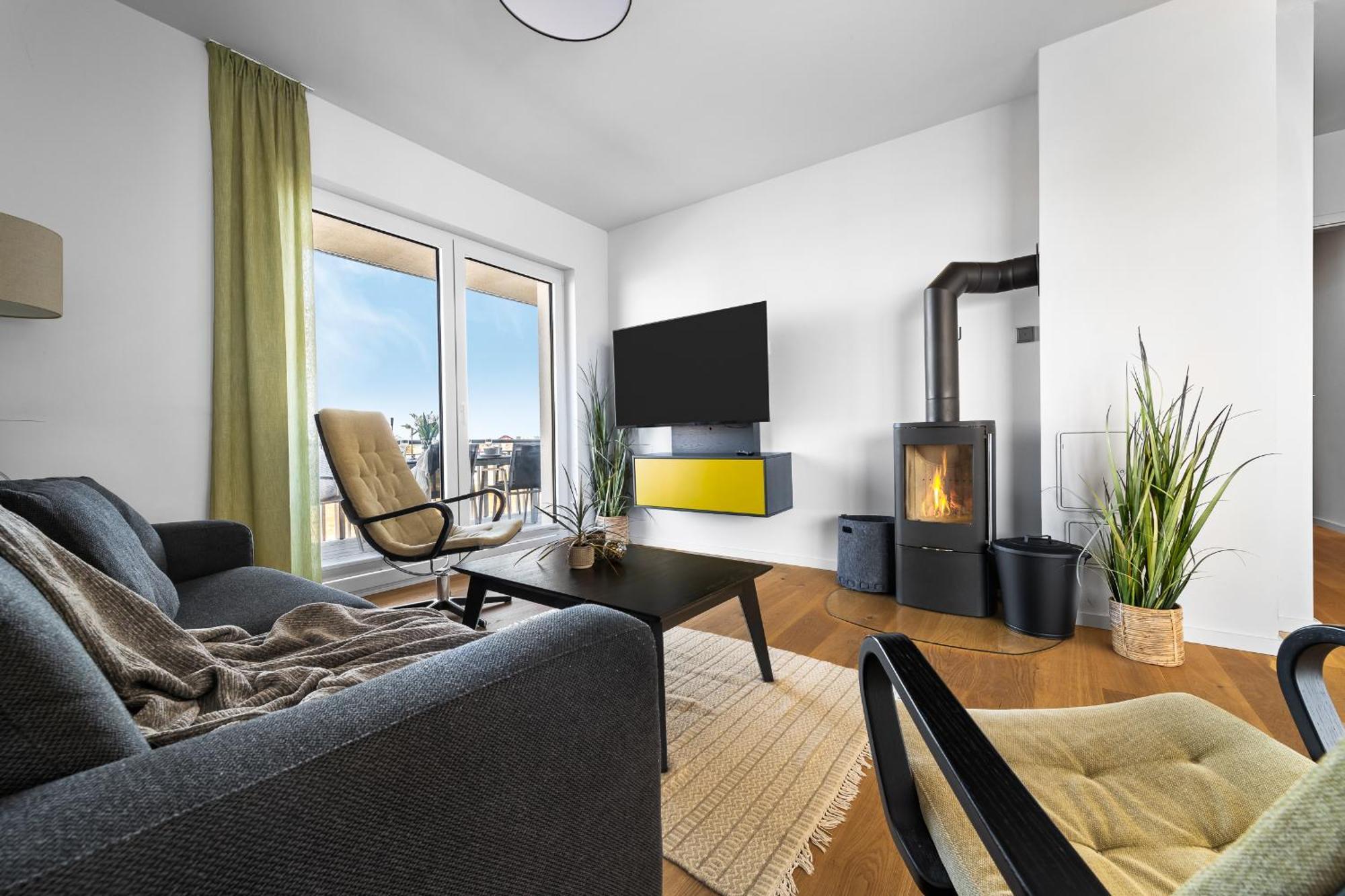 Apartament Ocean Star- 1 Og, Balkon, Hafenblick, Kamin Olpenitz Zewnętrze zdjęcie